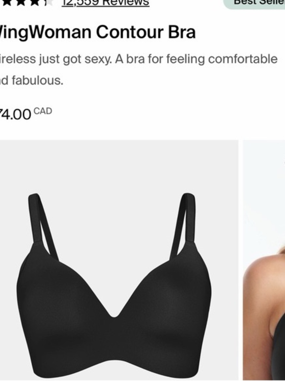 knix Wireless Contour Bra - Black